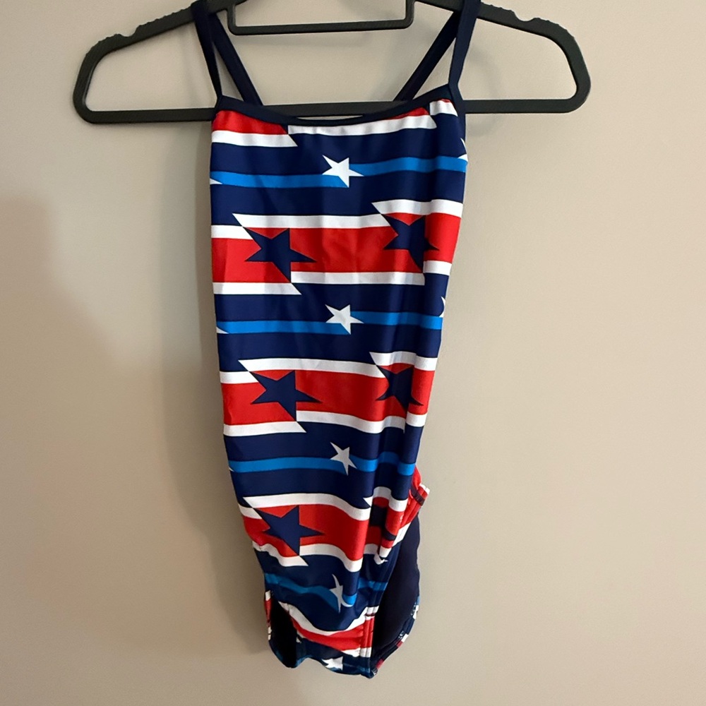 Speedo Navy and Red Swimsuit